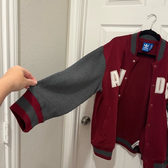 NWT Adidas Varsity Jacket Cotton Size XL - Picture 3 of 12
